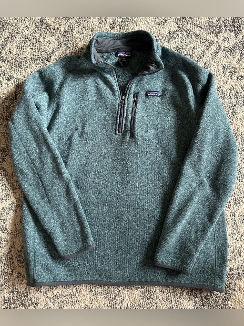 Patagonia Men’s 1/4 Zip-Up Fleece Pullover -  Green